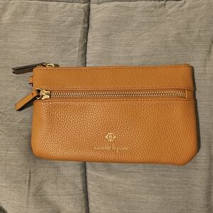 Nanette Lepore Mustard Leather Zip Wallet